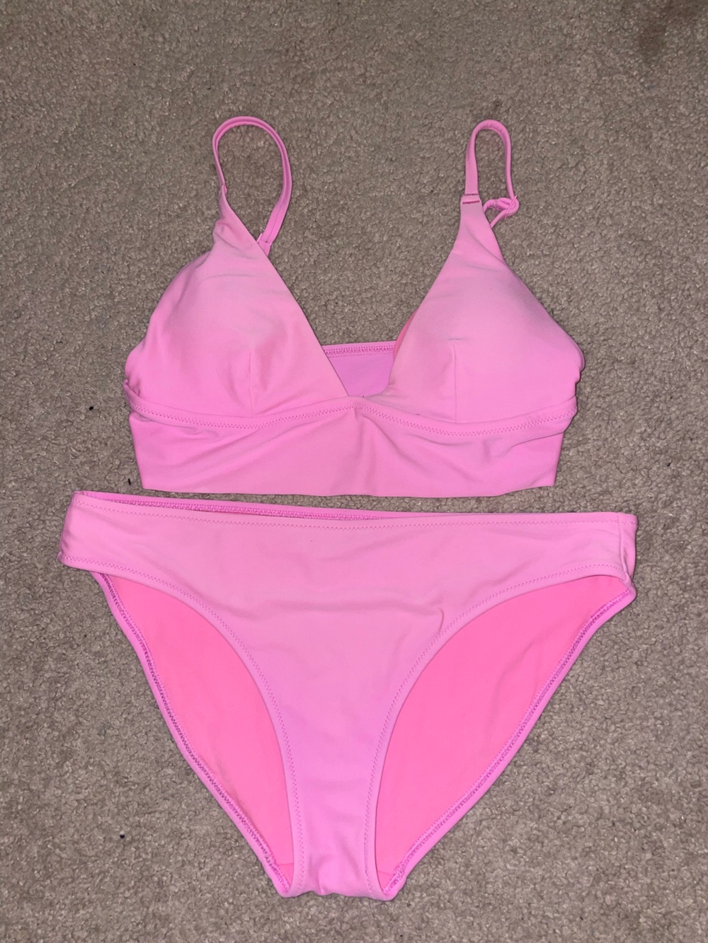 aerie Pink Two-Piece Bikini Swimsuit